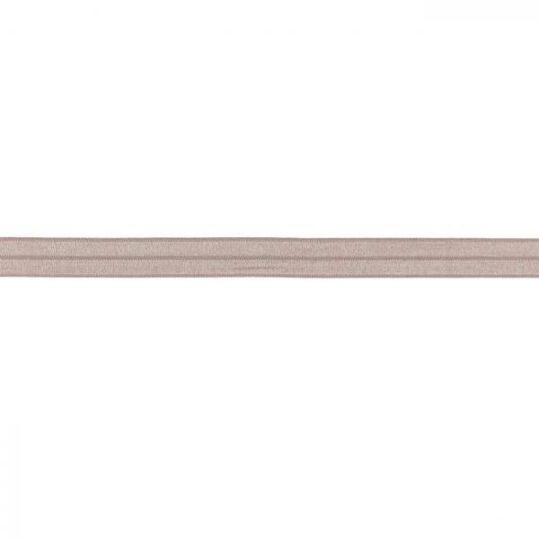 Elastisches Schrägband Polyamid Breite 15 mm - Grau